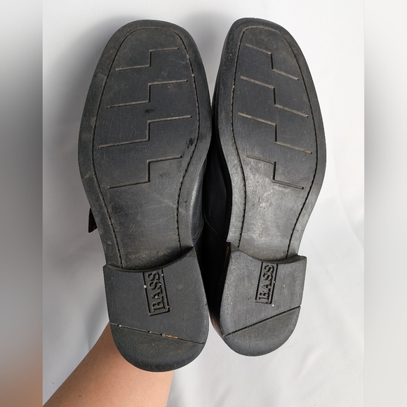 BASS Vintage Men Formal And Casual Leather Flat Slip On Shoes Size 10.5 - Picture 8 of 10
